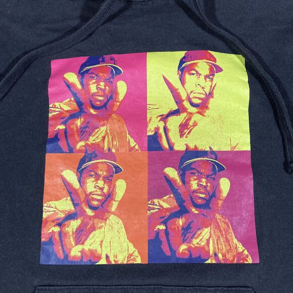 Ice Cube Black Hoodie / Sweatshirt (Men's Size M) • Hip-Hop / Rap Music - Picture 3 of 5